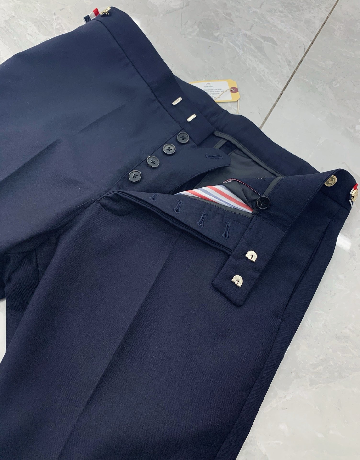 Grey, Navy and Black Suit Pant - FashionHype.xyz