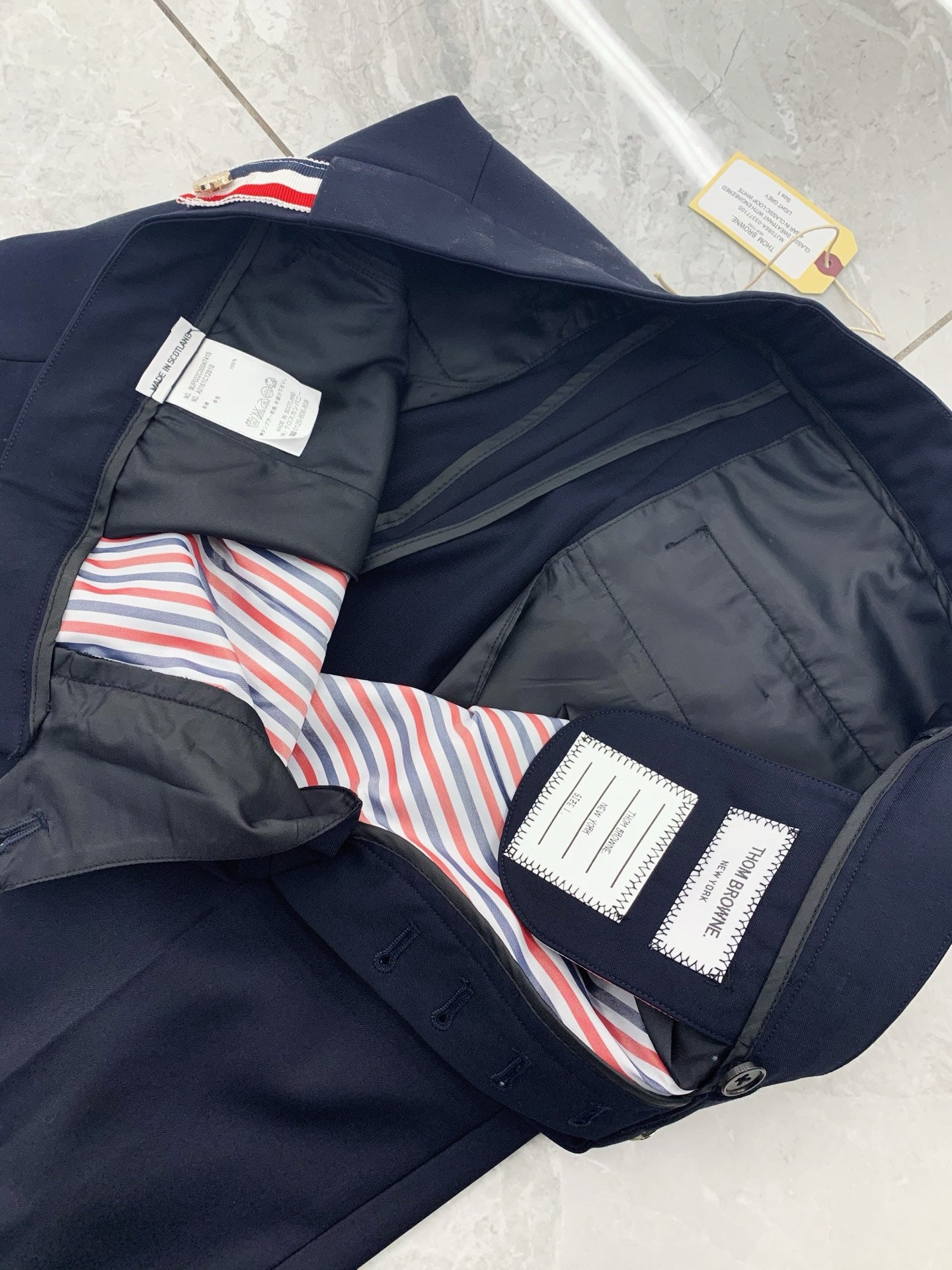 Grey, Navy and Black Suit Pant - FashionHype.xyz