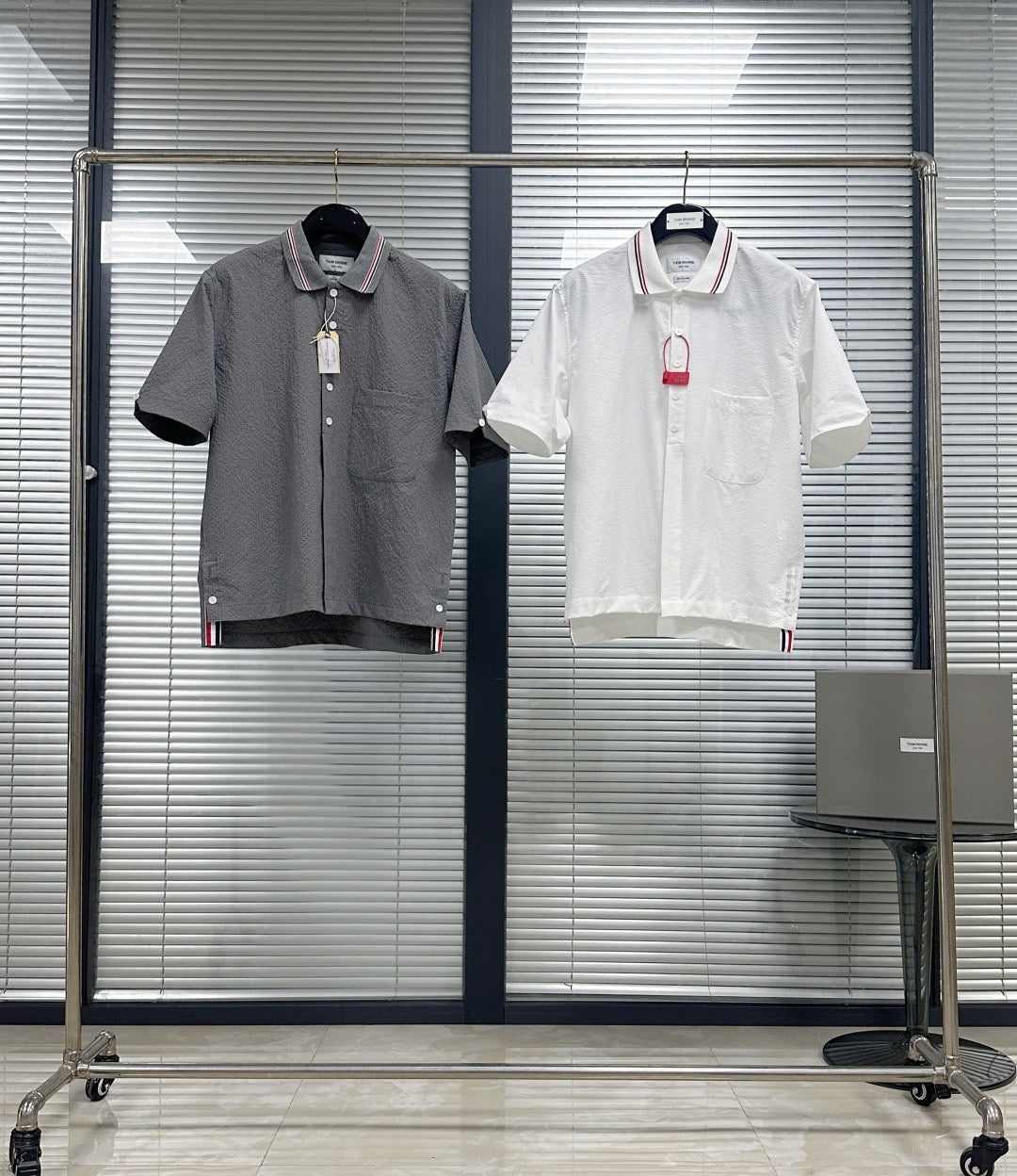 White and Grey Shirt