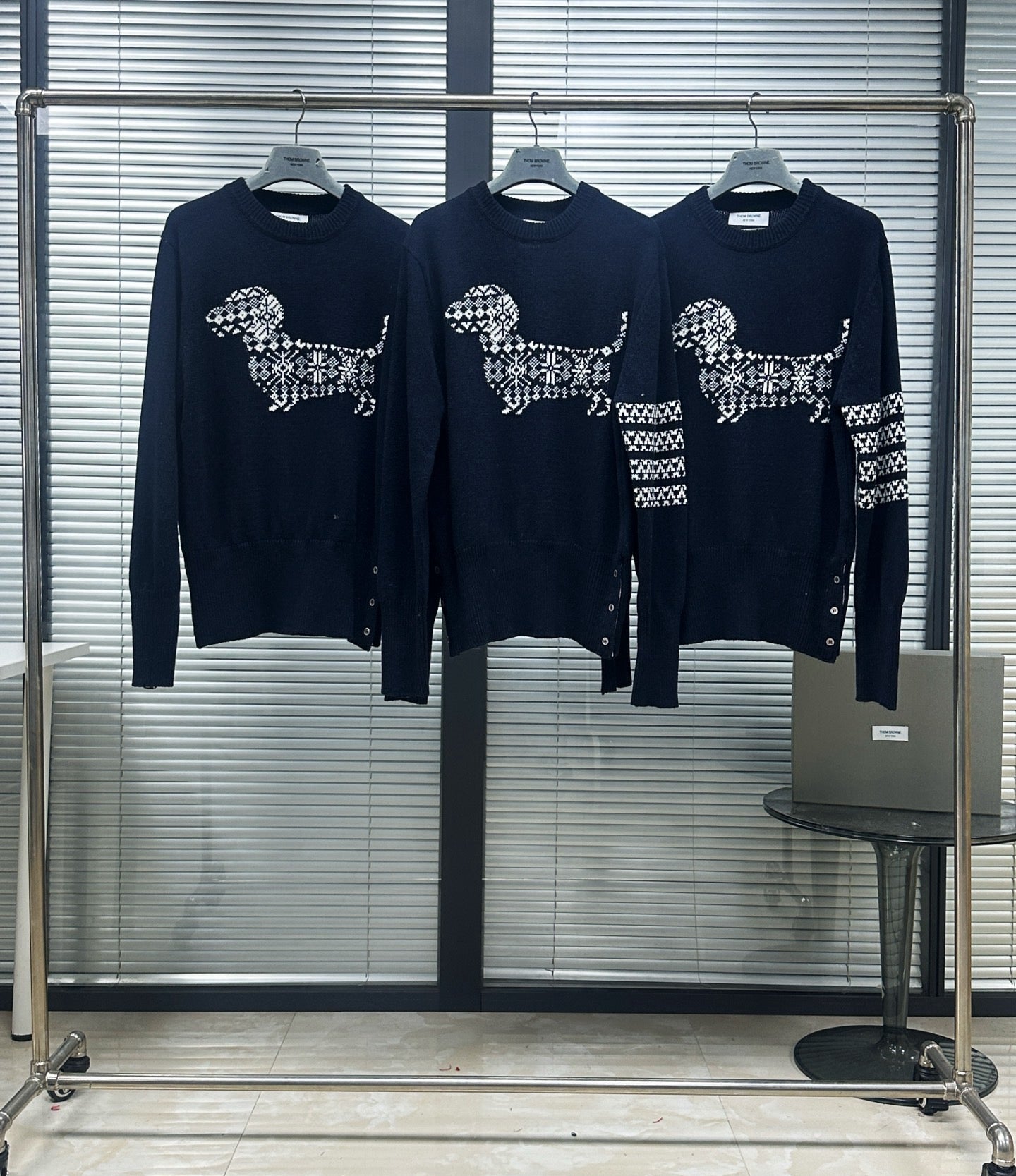 Navy blue and Grey Jersey