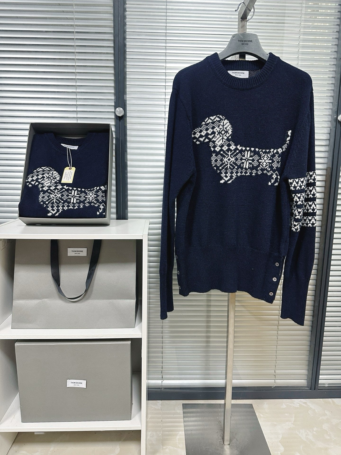 Navy blue and Grey Jersey