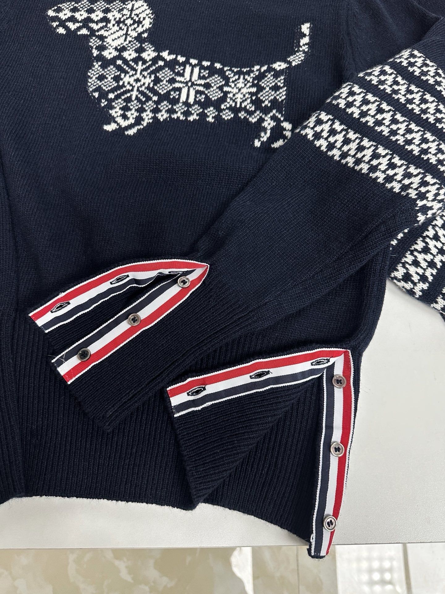 Navy blue and Grey Jersey