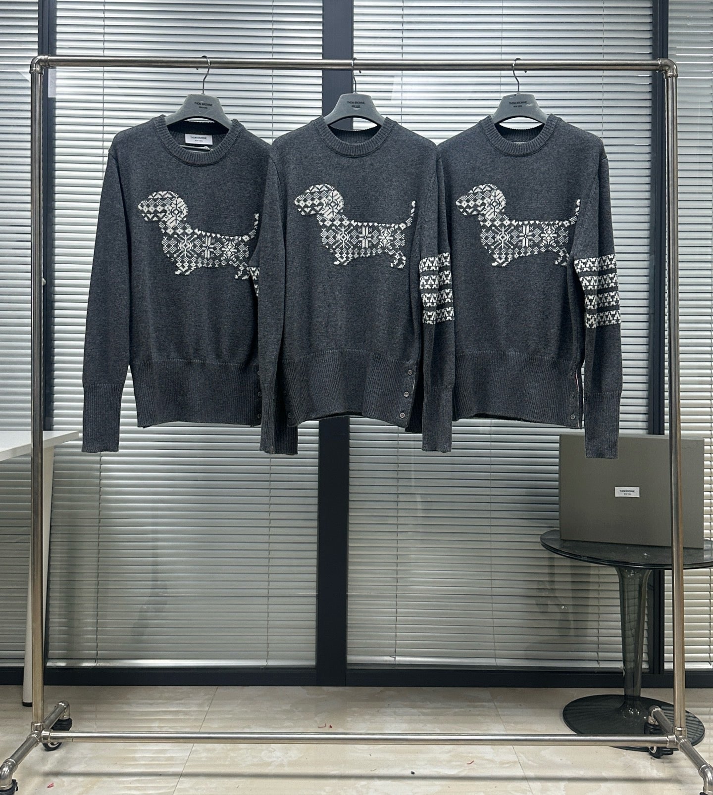 Navy blue and Grey Jersey