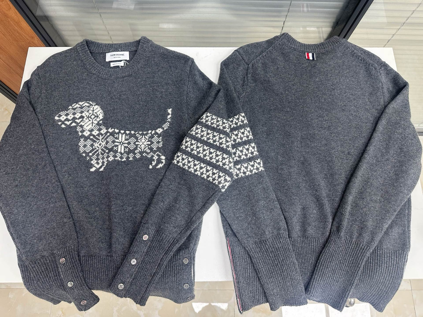 Navy blue and Grey Jersey