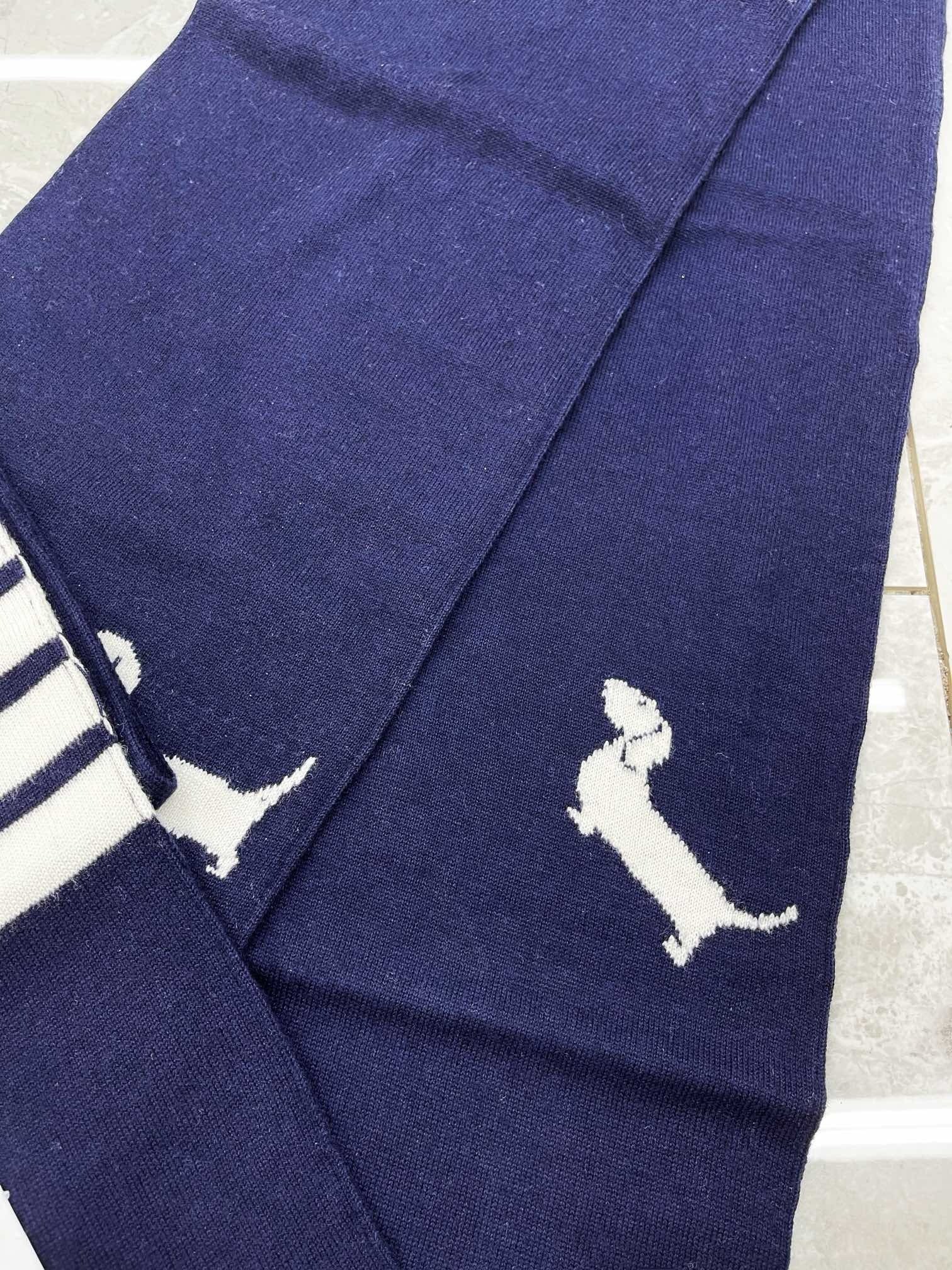 Grey, White and Blue Scarf