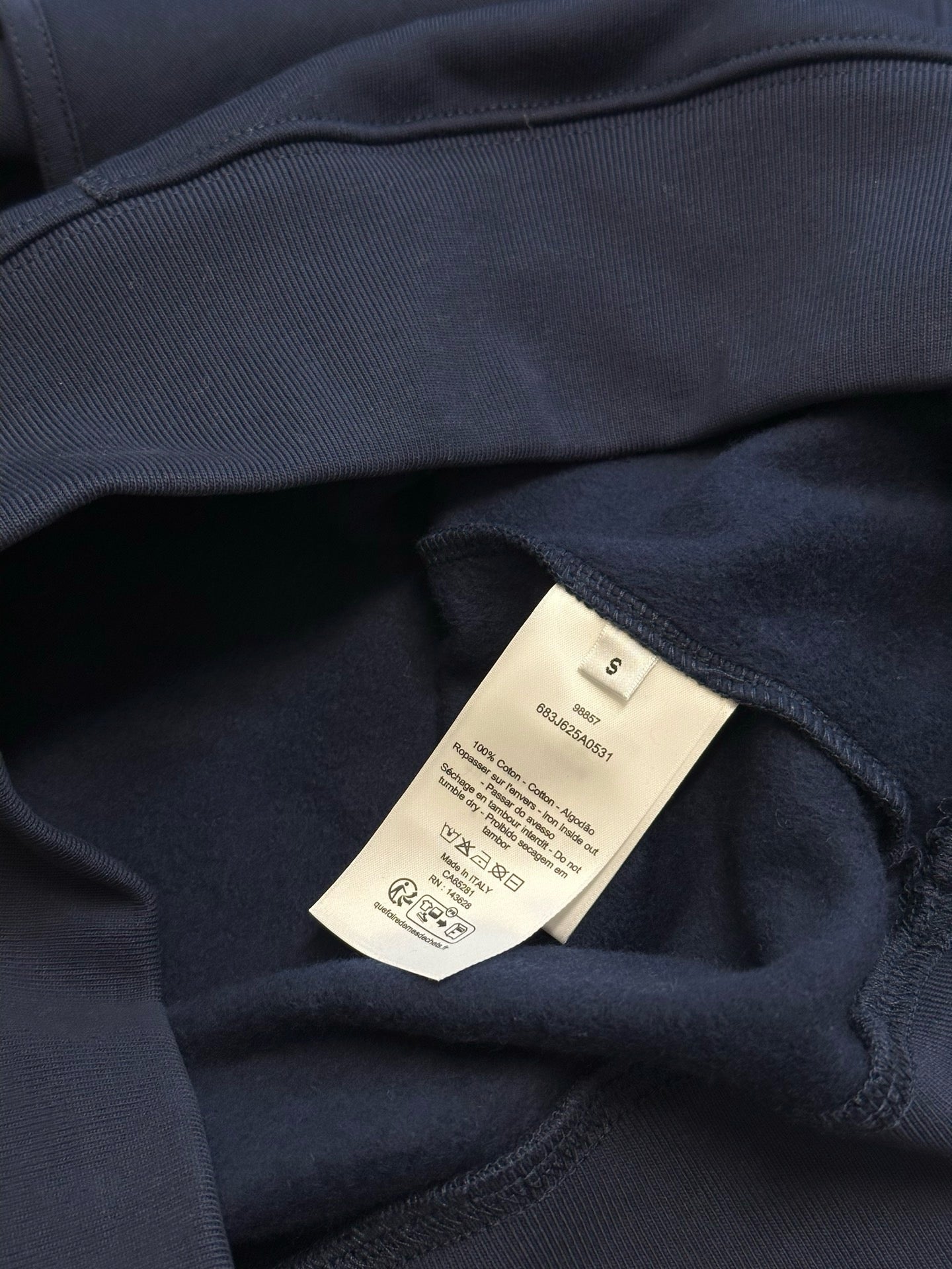 Blue and Grey Hoodie  - Size M