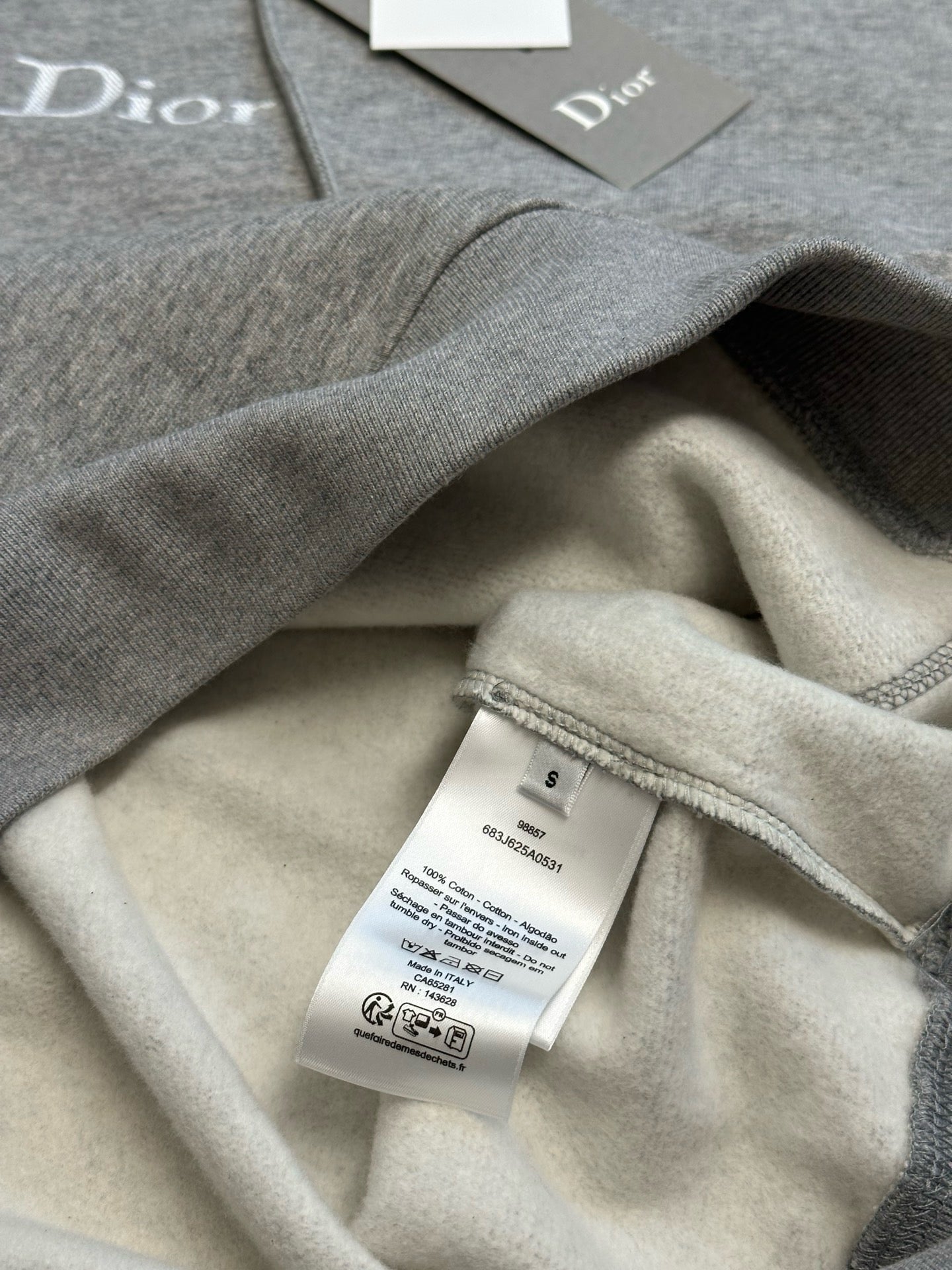 Blue and Grey Hoodie  - Size M