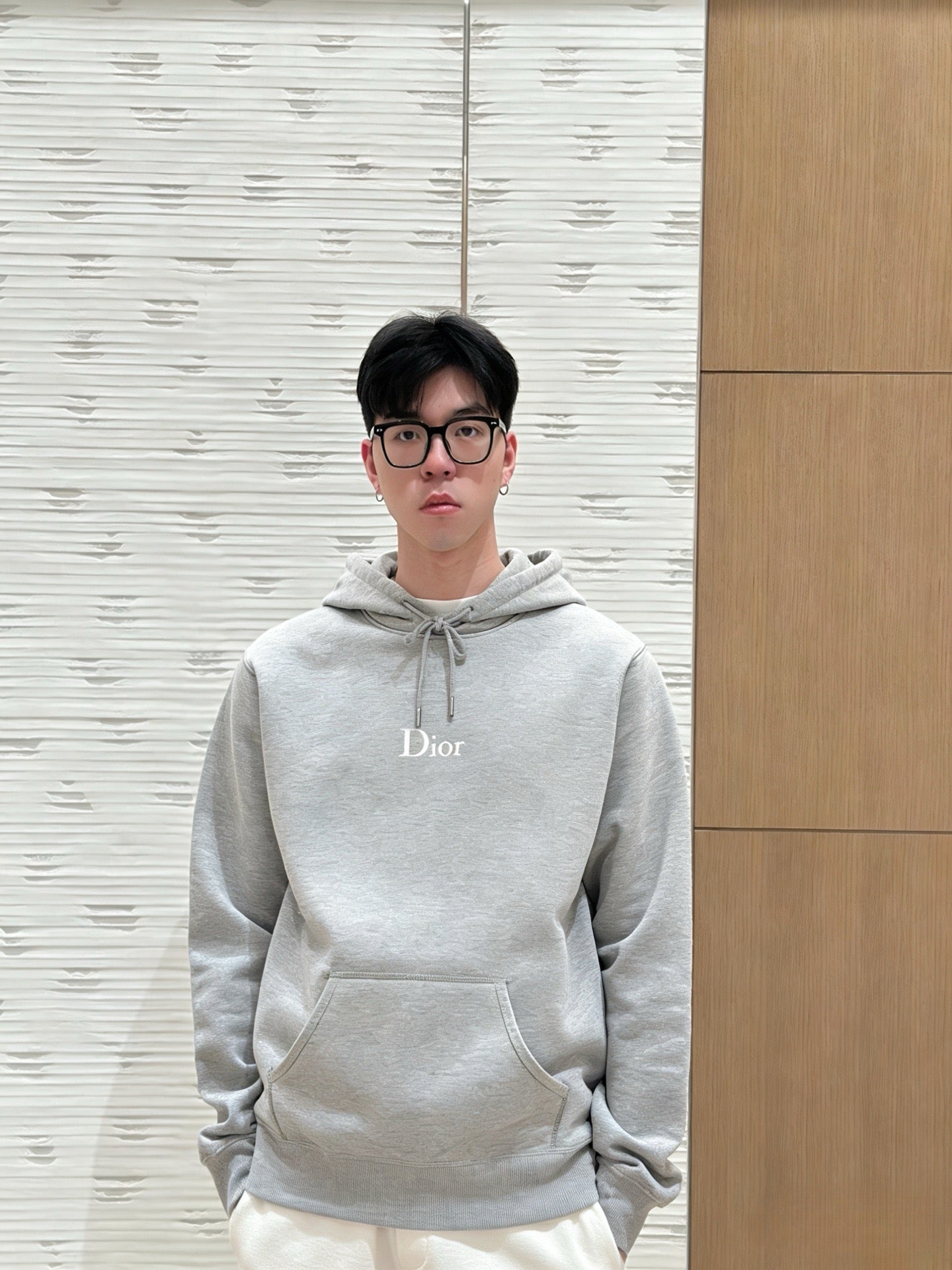 Blue and Grey Hoodie  - Size M