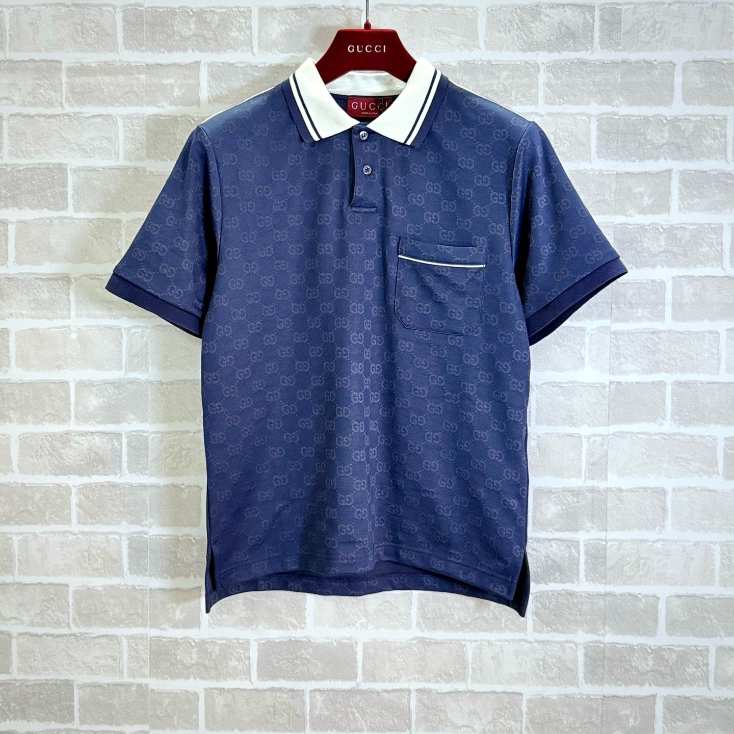 Blue and Grey Polo - FashionHype.xyz