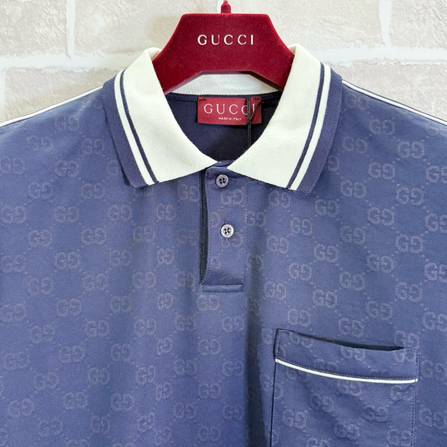 Blue and Grey Polo - FashionHype.xyz