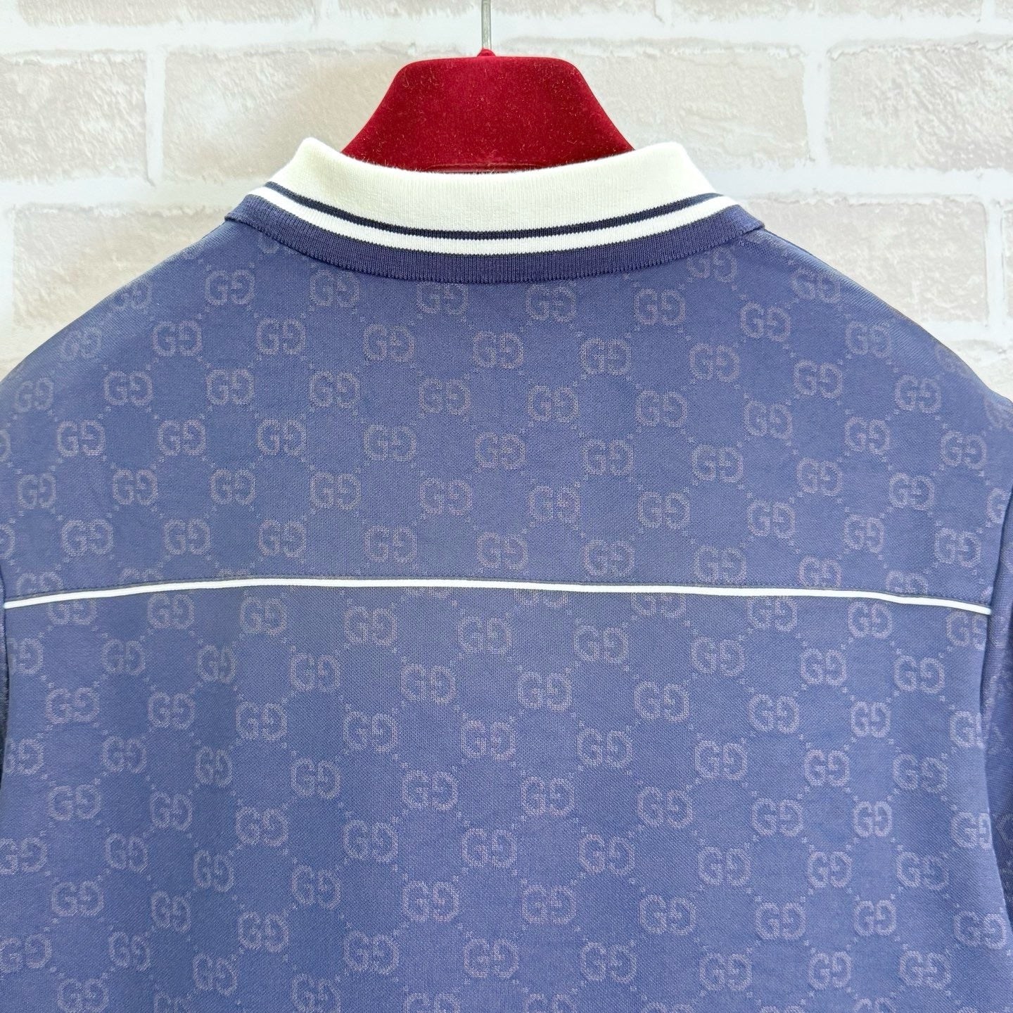 Blue and Grey Polo - FashionHype.xyz