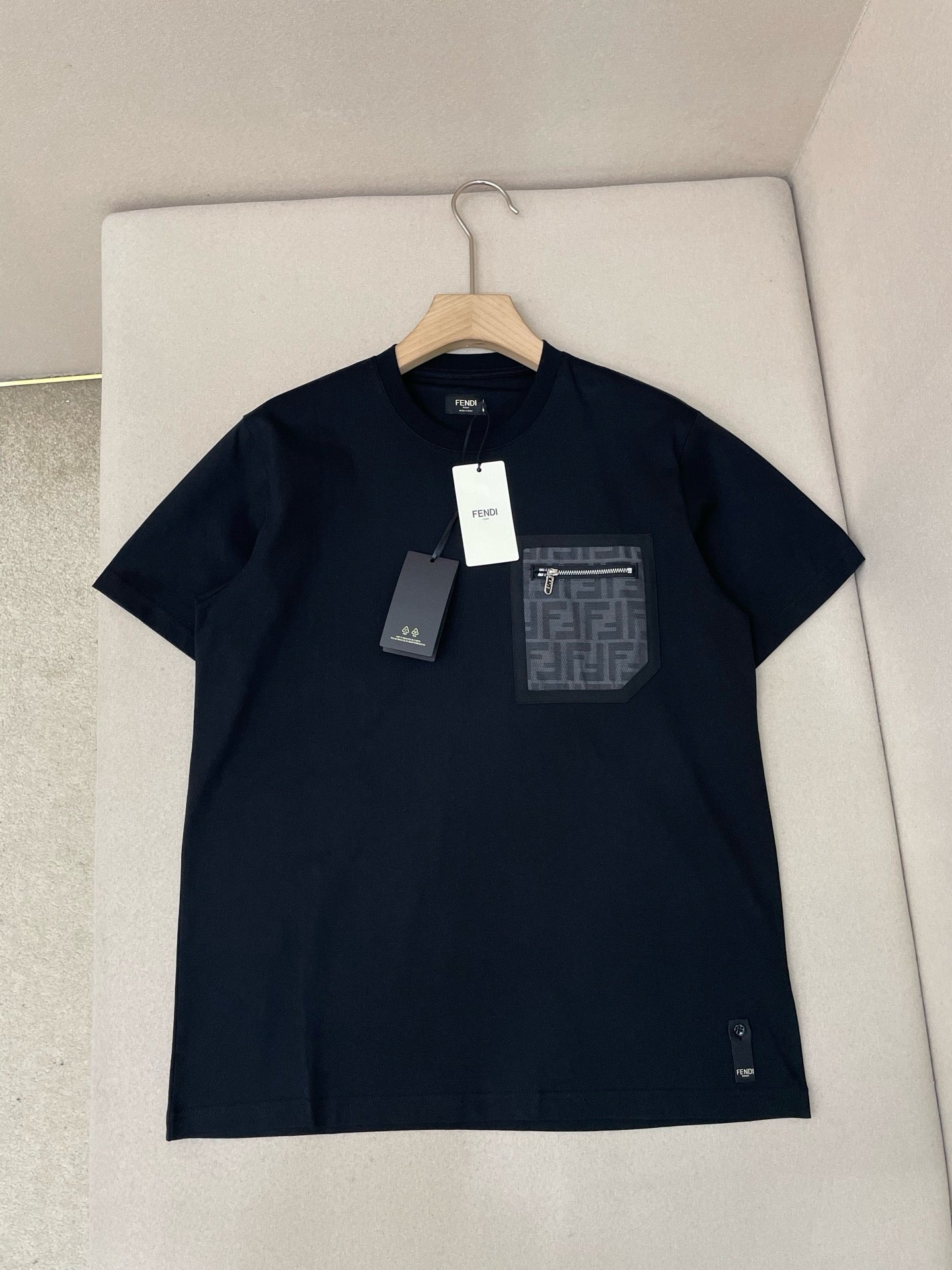Dark blue, White and Black T-Shirt - FashionHype.xyz