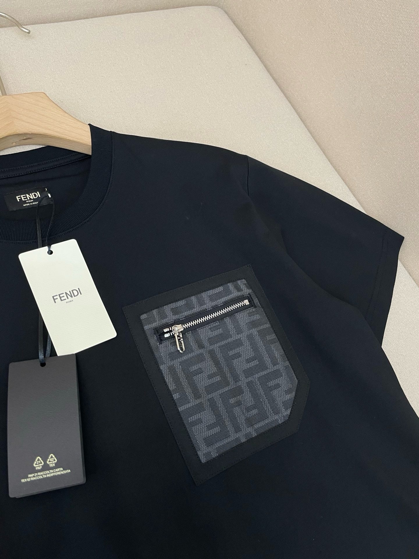 Dark blue, White and Black T-Shirt - FashionHype.xyz