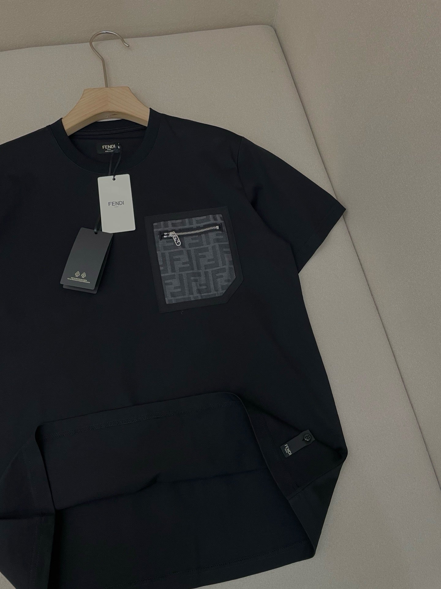 Dark blue, White and Black T-Shirt - FashionHype.xyz