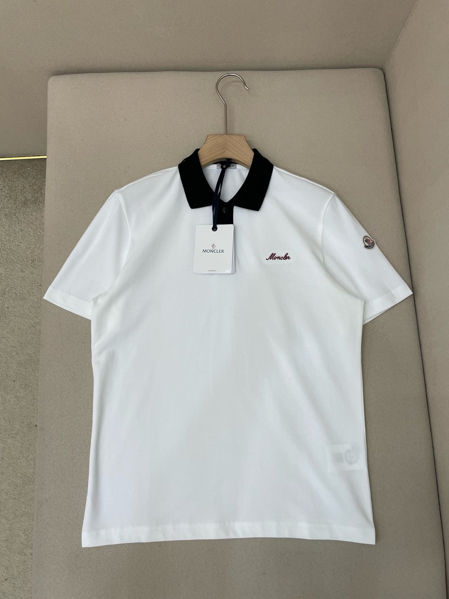 White and Black Polo - FashionHype.xyz