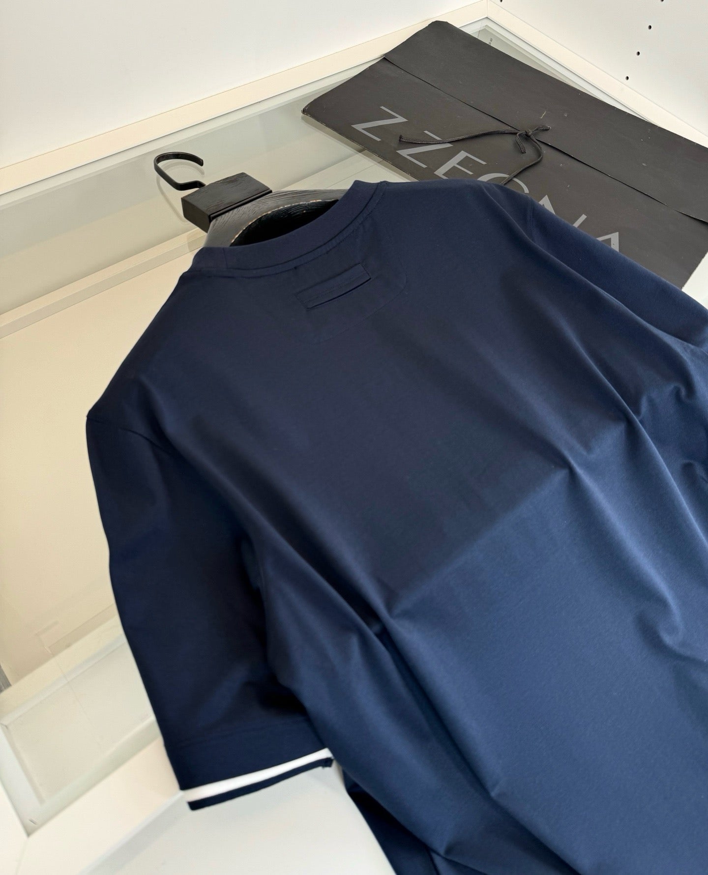 Dark blue, Light grey, Grey and Blue T-Shirt - FashionHype.xyz