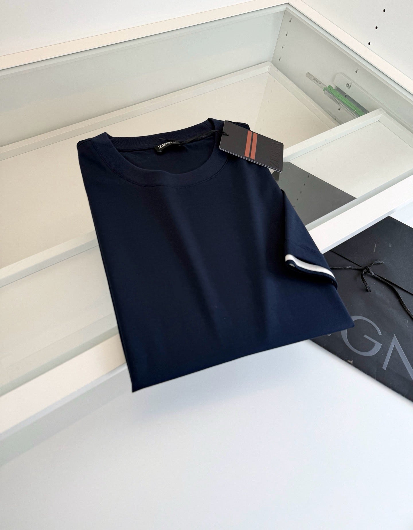 Dark blue, Light grey, Grey and Blue T-Shirt - FashionHype.xyz