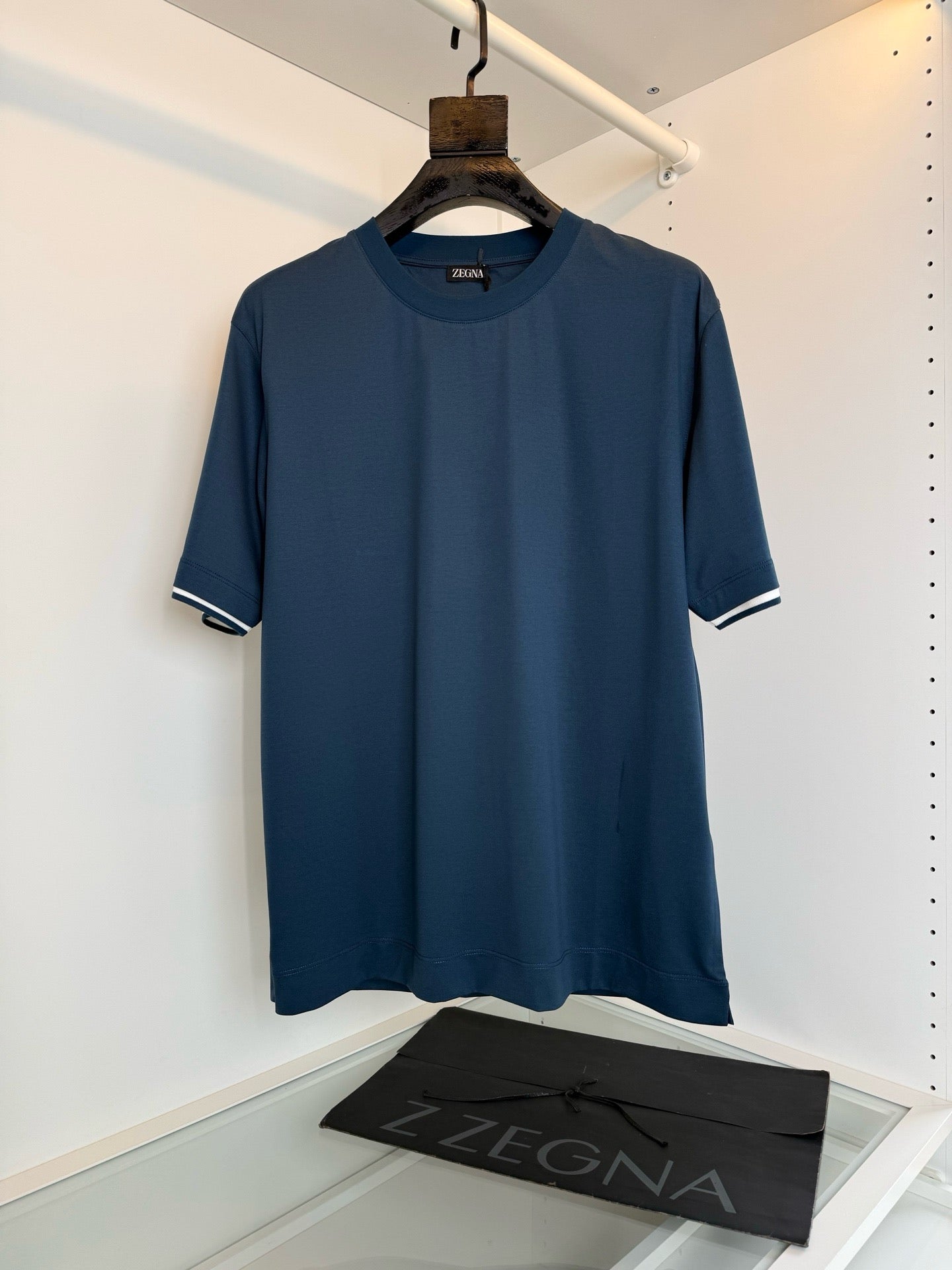 Dark blue, Light grey, Grey and Blue T-Shirt - FashionHype.xyz