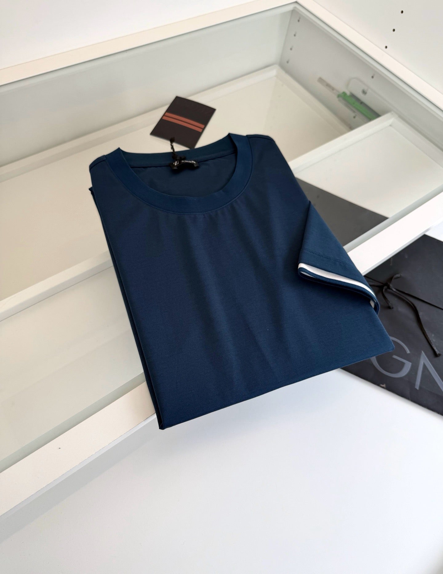 Dark blue, Light grey, Grey and Blue T-Shirt - FashionHype.xyz