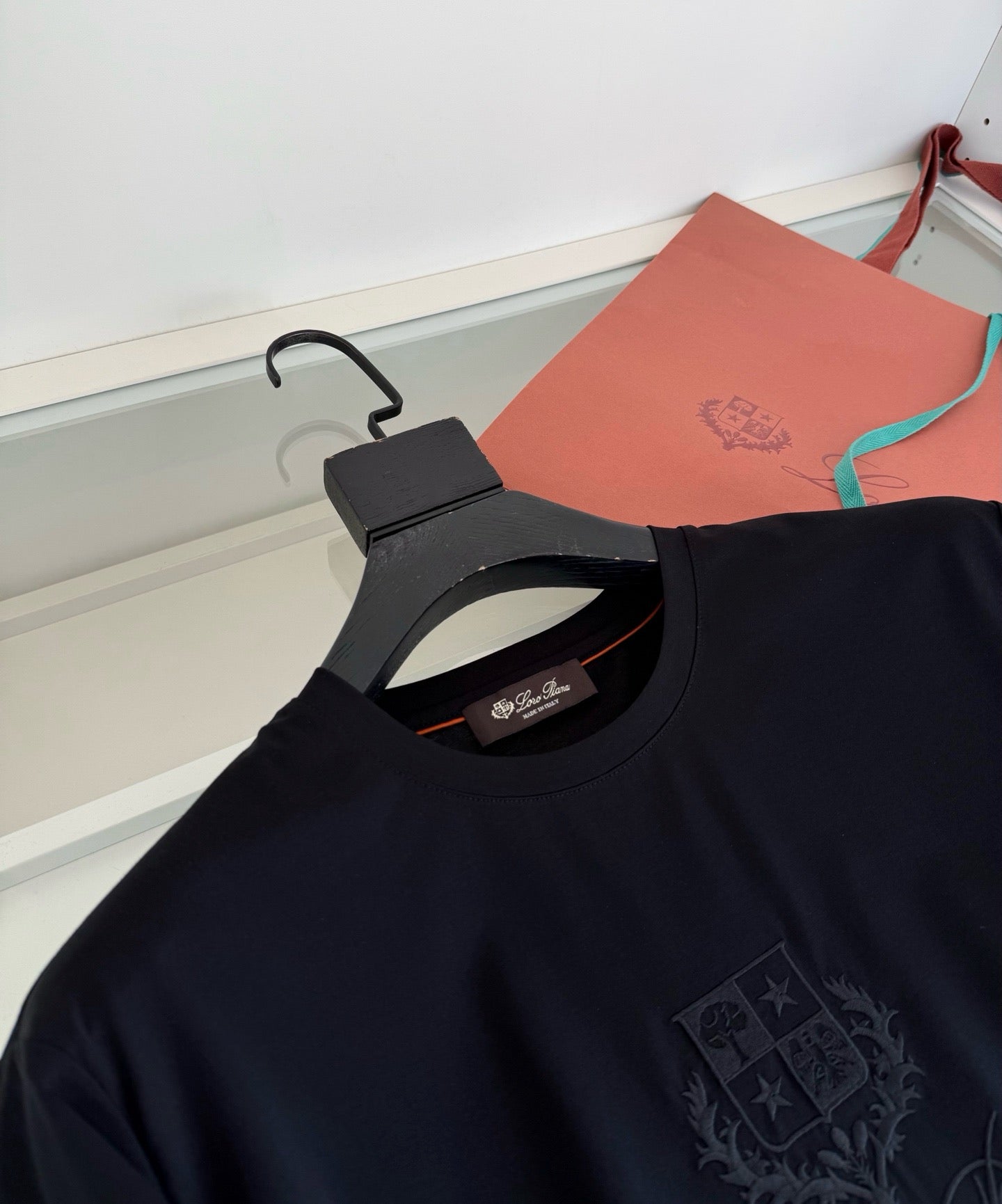 Black, Blue, Grey and White T-Shirt - FashionHype.xyz