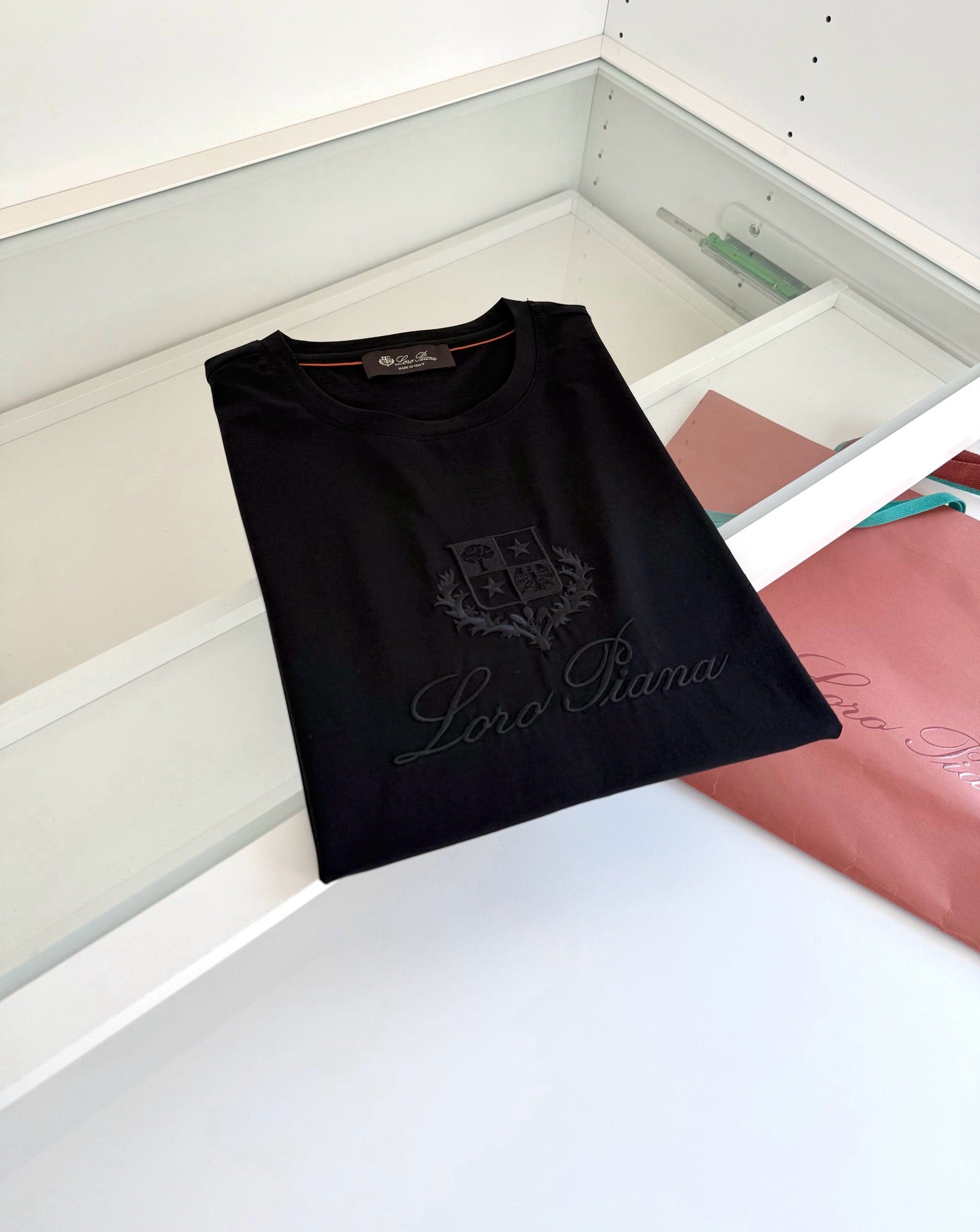 Black, Blue, Grey and White T-Shirt - FashionHype.xyz