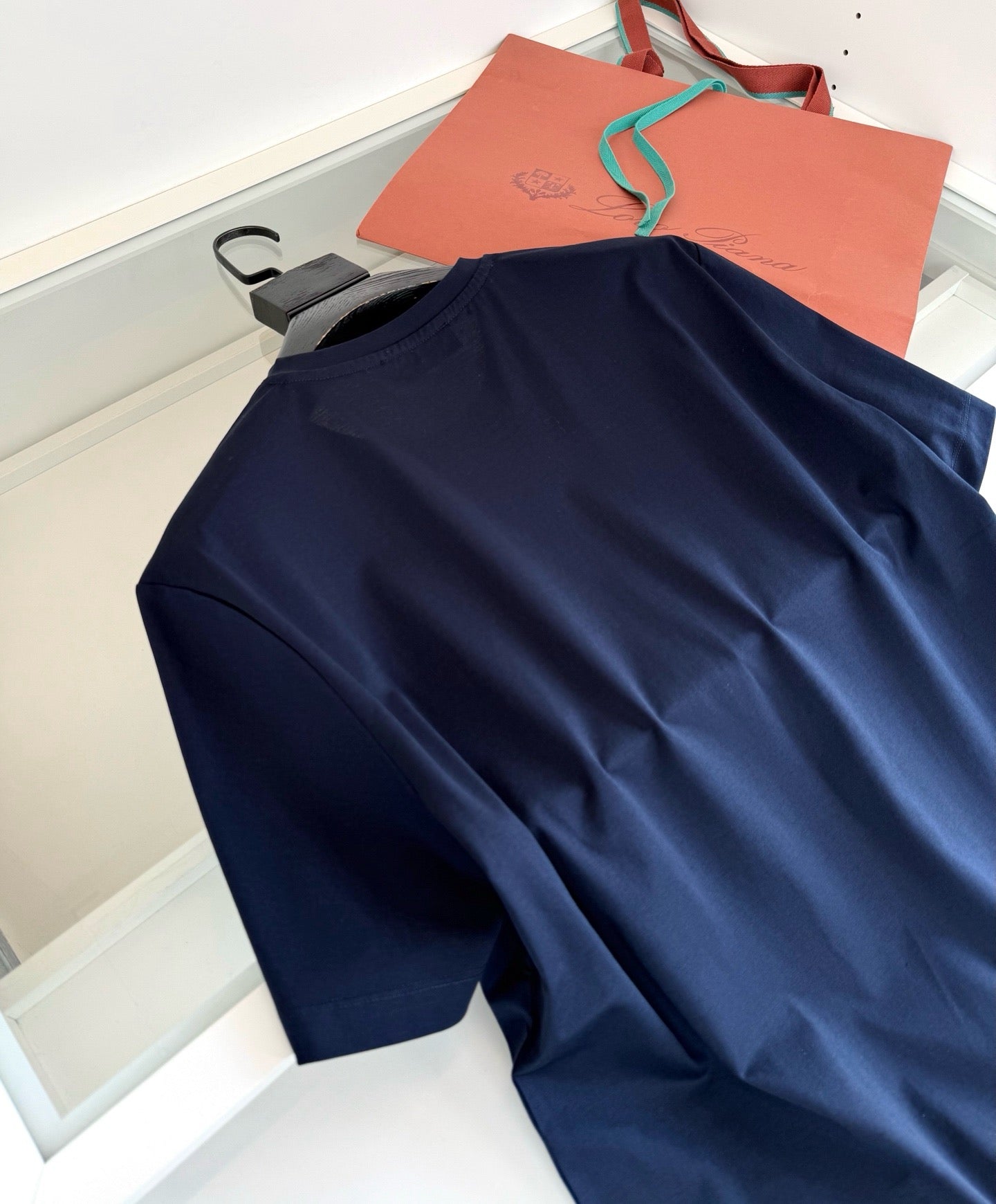 Black, Blue, Grey and White T-Shirt - FashionHype.xyz