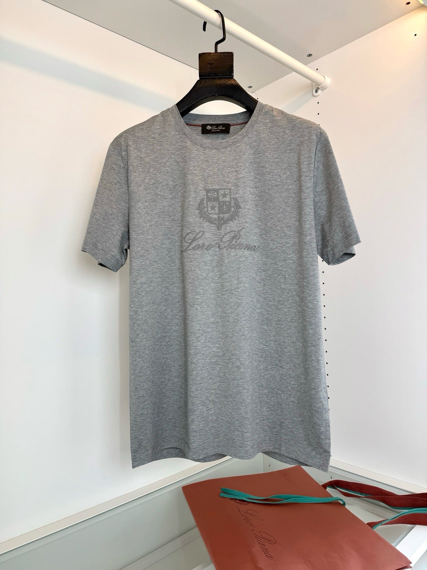 Black, Blue, Grey and White T-Shirt - FashionHype.xyz