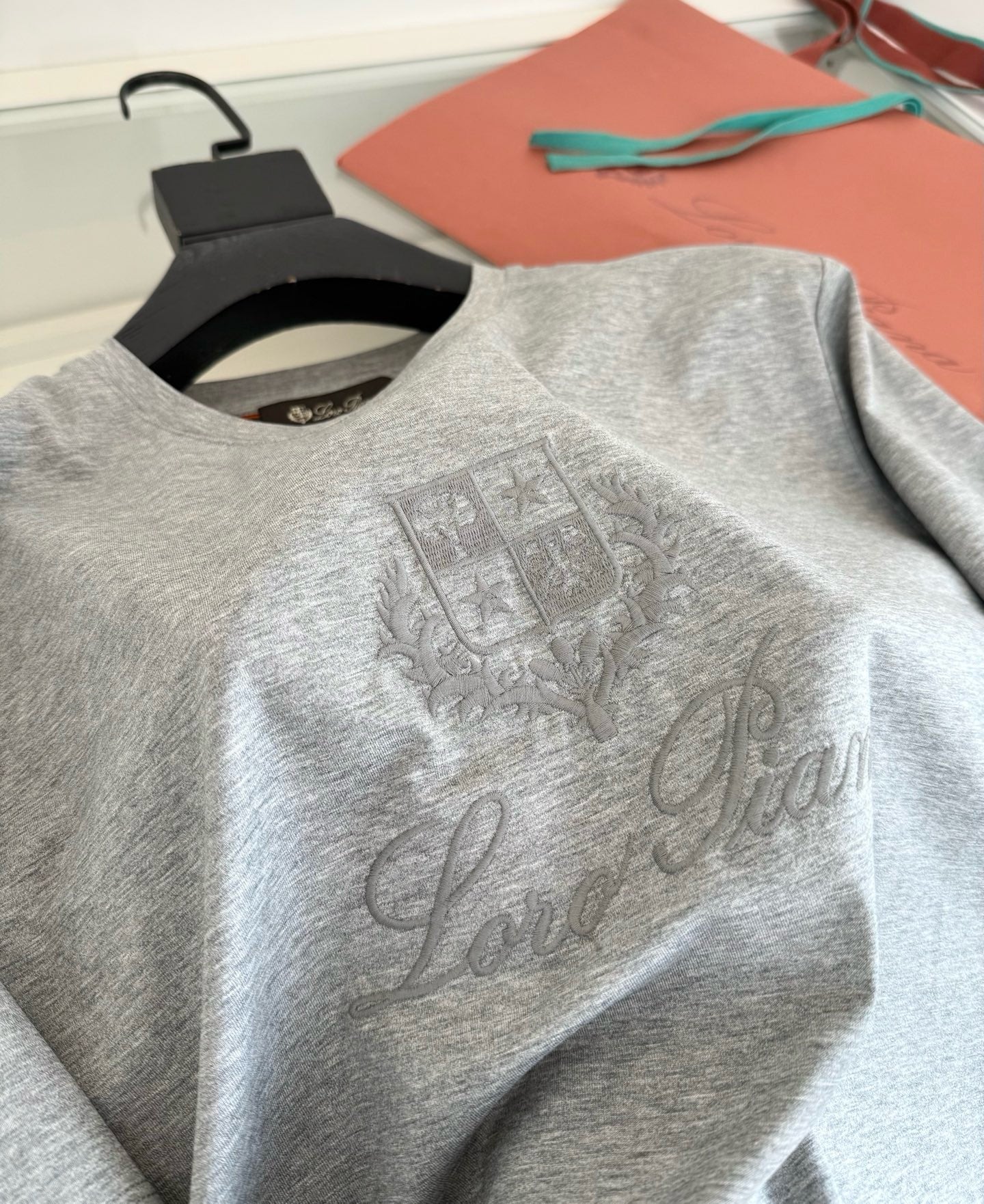 Black, Blue, Grey and White T-Shirt - FashionHype.xyz