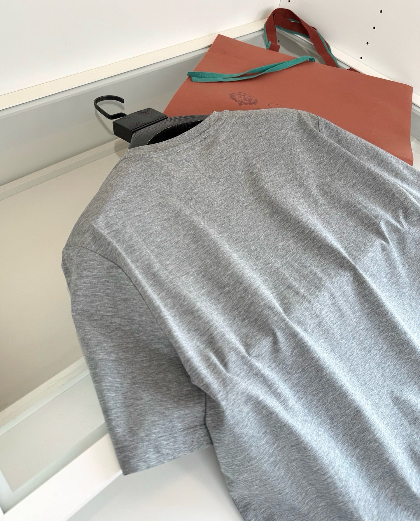 Black, Blue, Grey and White T-Shirt - FashionHype.xyz