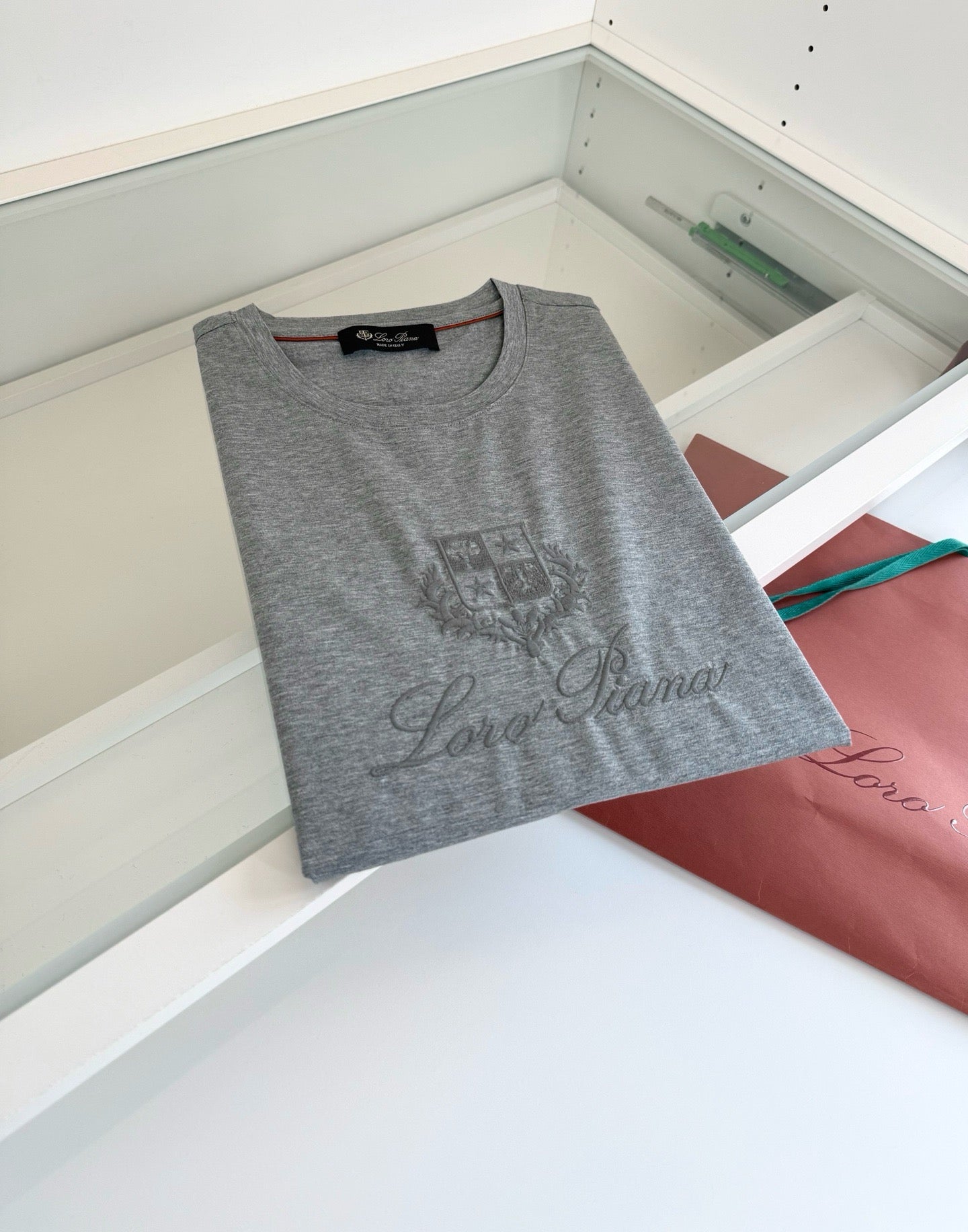 Black, Blue, Grey and White T-Shirt - FashionHype.xyz