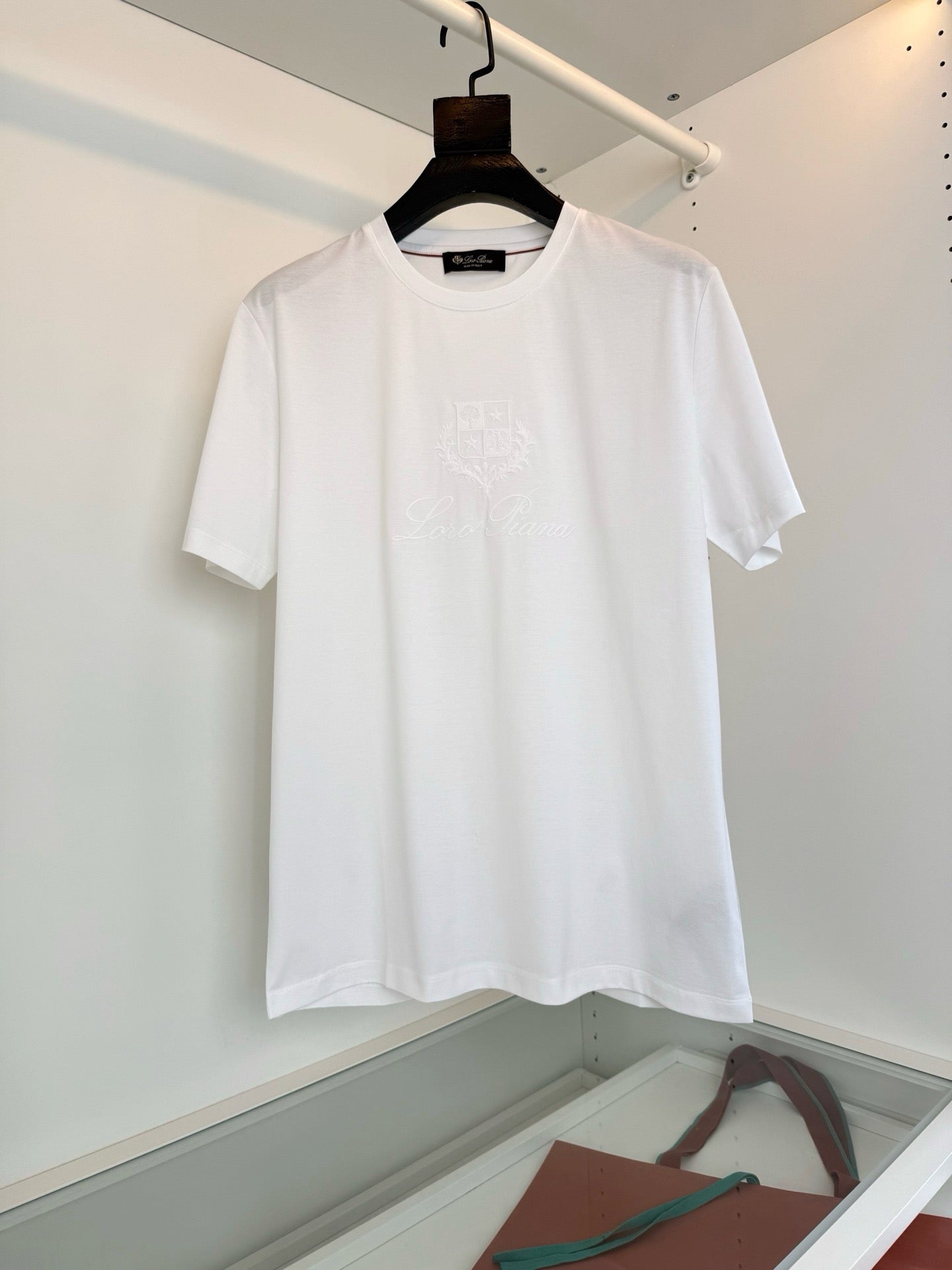 Black, Blue, Grey and White T-Shirt - FashionHype.xyz