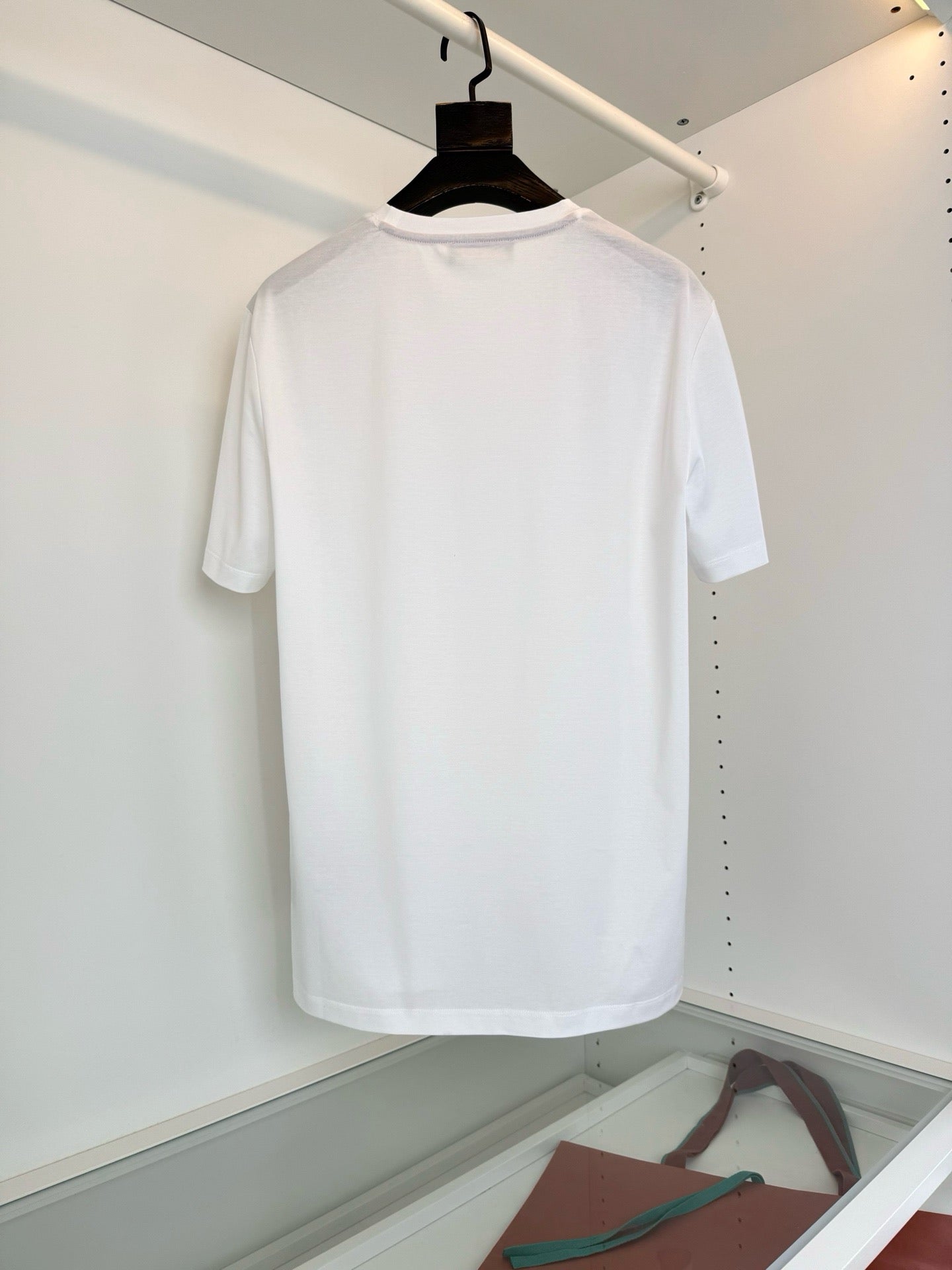 Black, Blue, Grey and White T-Shirt - FashionHype.xyz