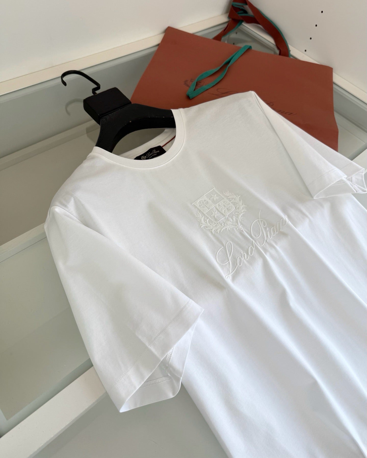 Black, Blue, Grey and White T-Shirt - FashionHype.xyz