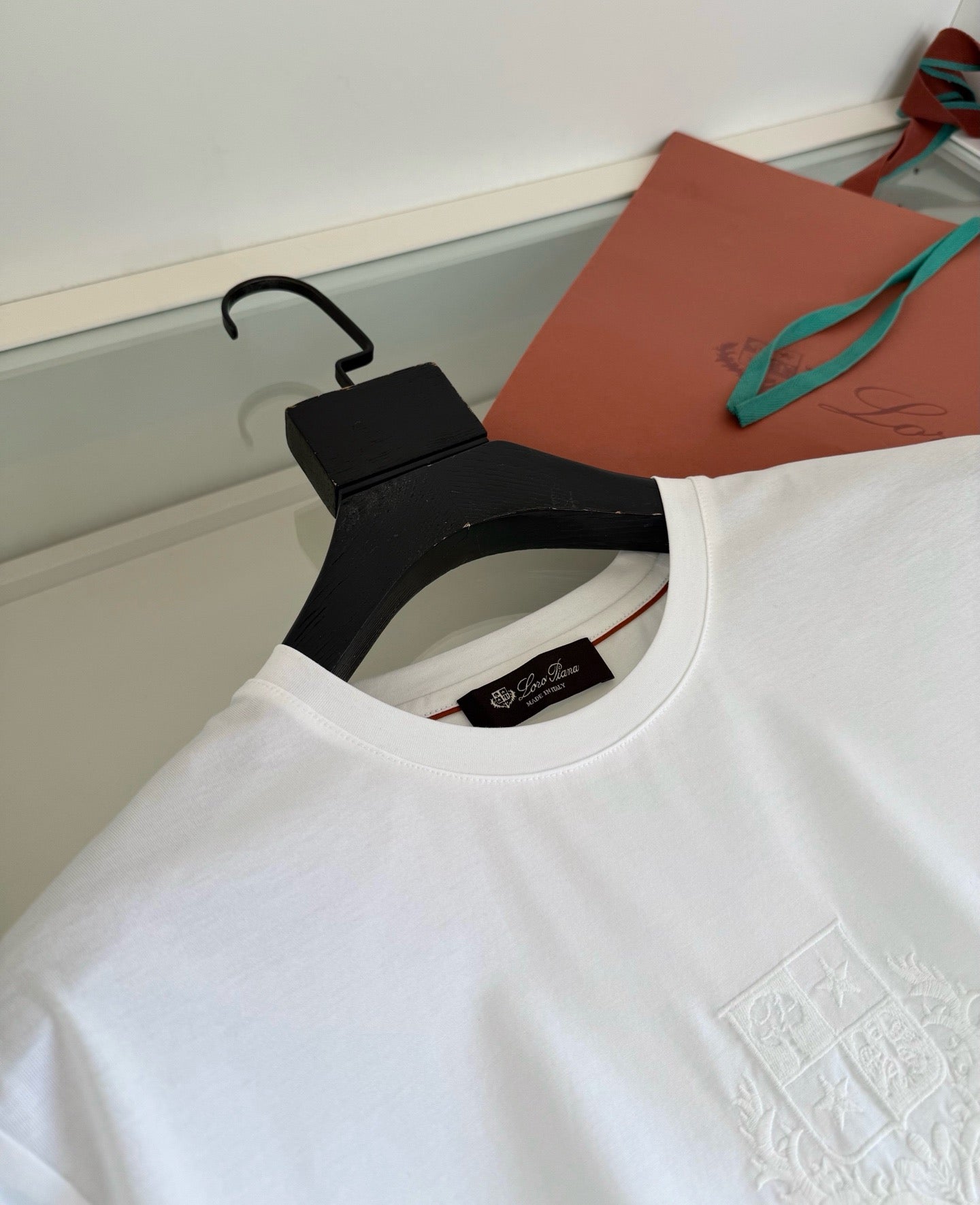 Black, Blue, Grey and White T-Shirt - FashionHype.xyz