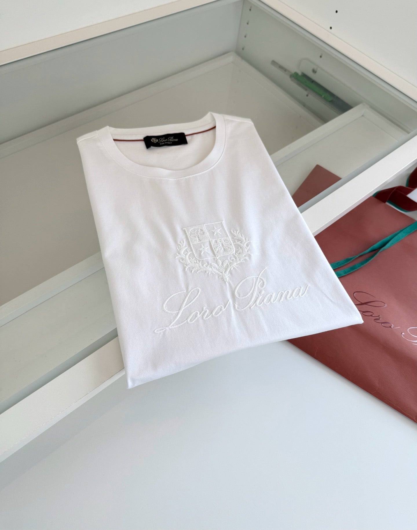 Black, Blue, Grey and White T-Shirt - FashionHype.xyz