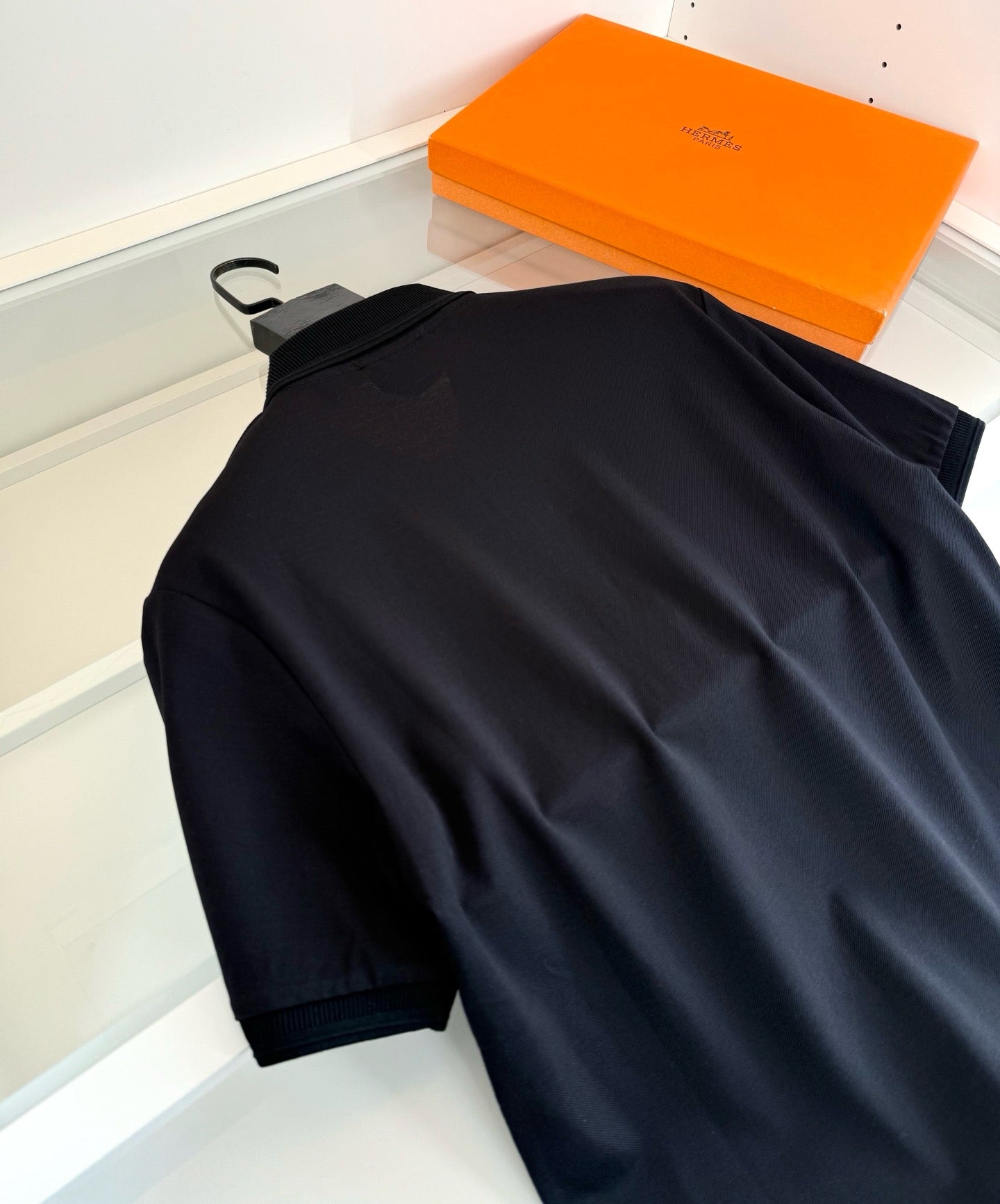 Black and Grey Polo - FashionHype.xyz