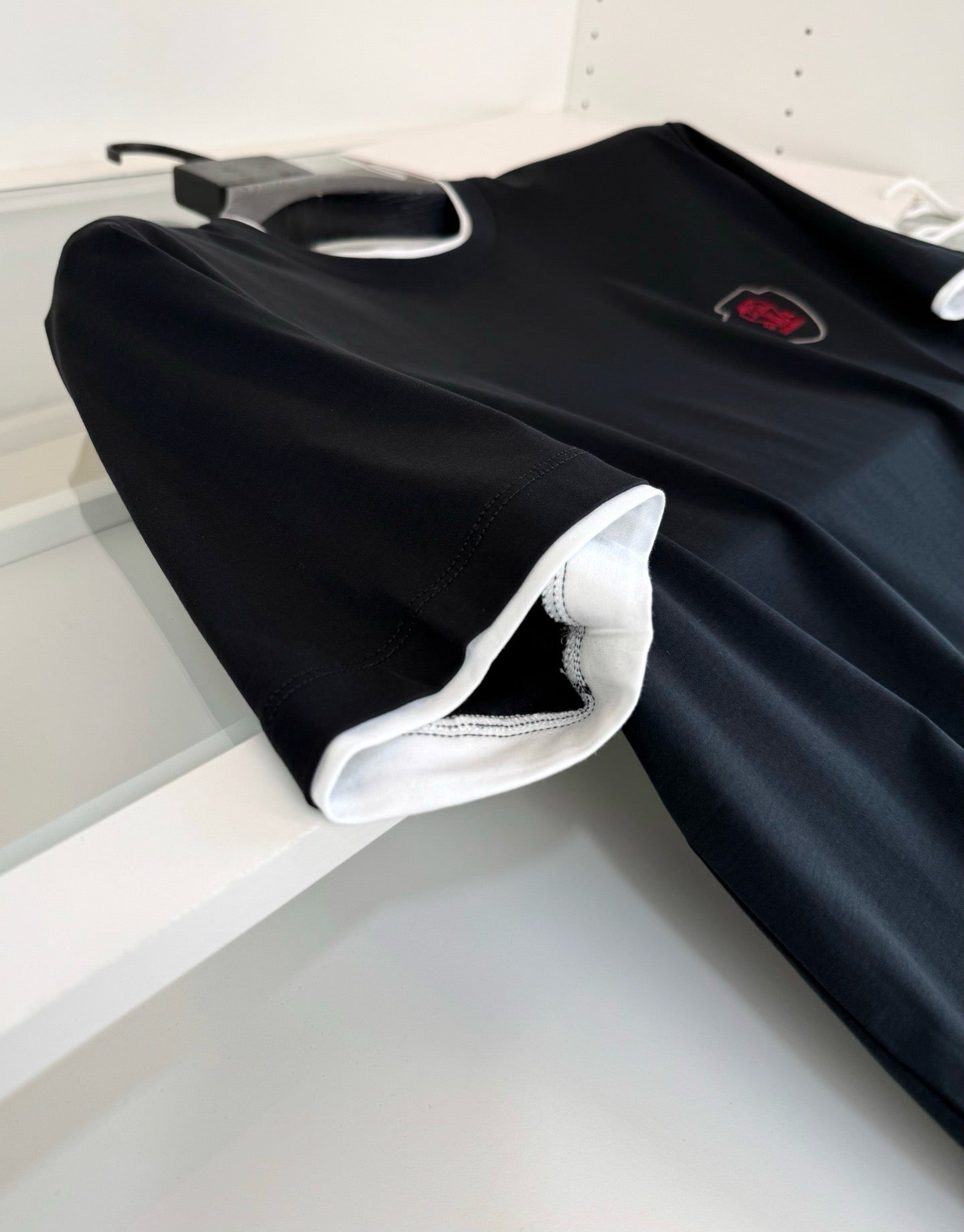 White and Black T-Shirt - FashionHype.xyz