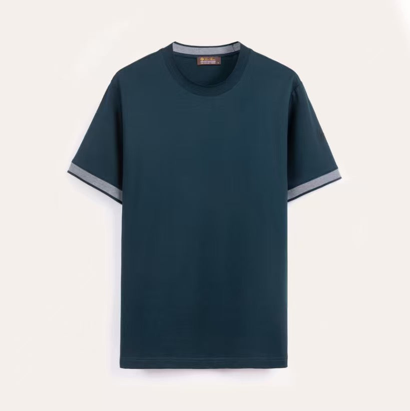 Deep Blue, Black and Navy blue T-Shirt - FashionHype.xyz
