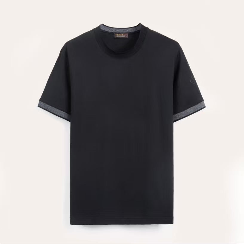 Deep Blue, Black and Navy blue T-Shirt - FashionHype.xyz