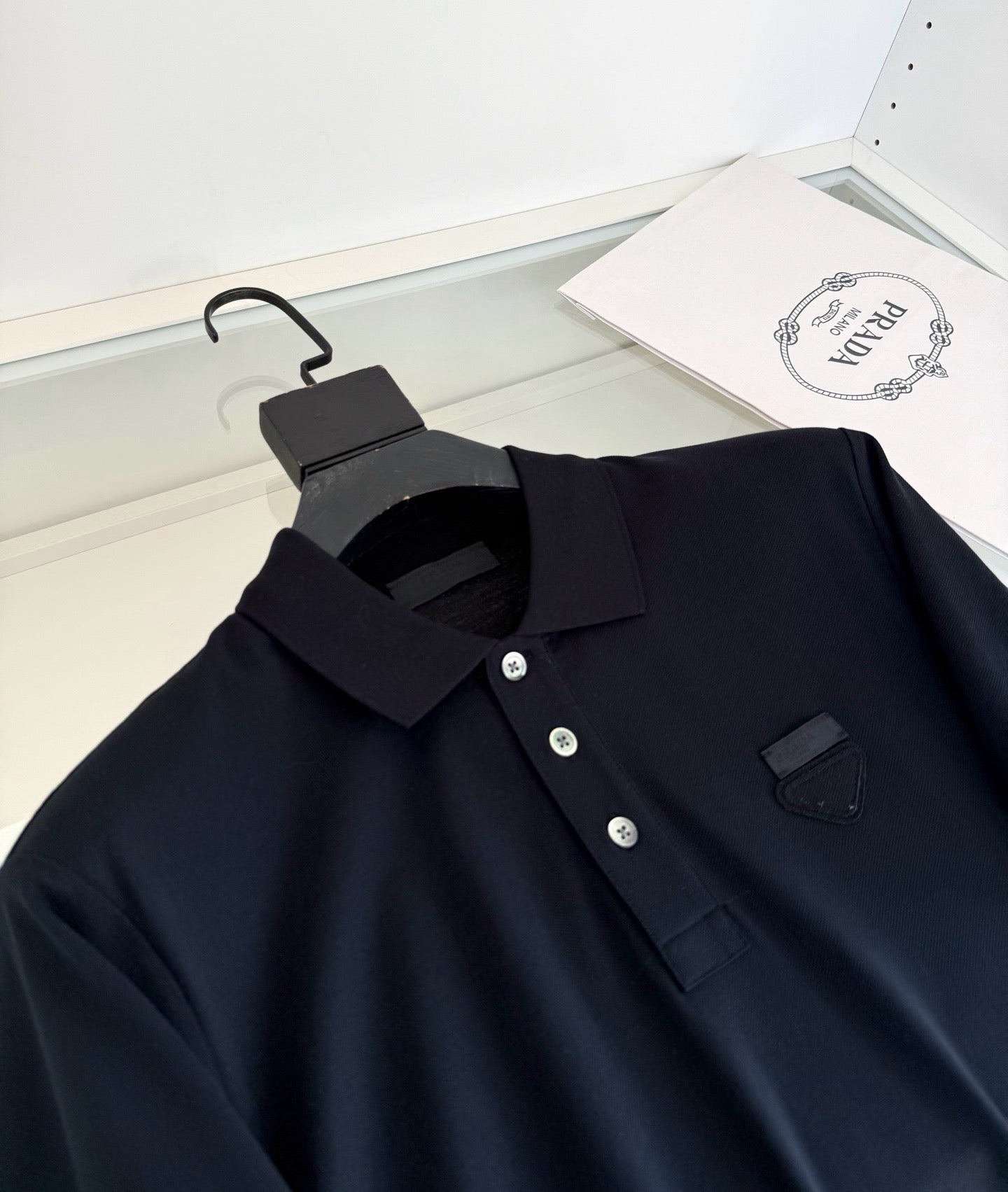 Black, White and Blue Polo - FashionHype.xyz