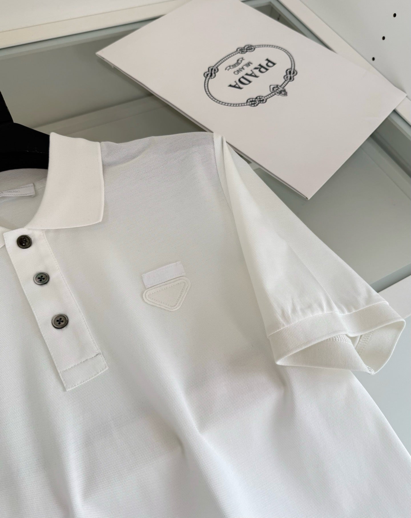 Black, White and Blue Polo - FashionHype.xyz