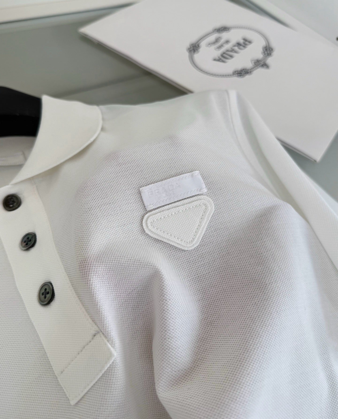 Black, White and Blue Polo - FashionHype.xyz