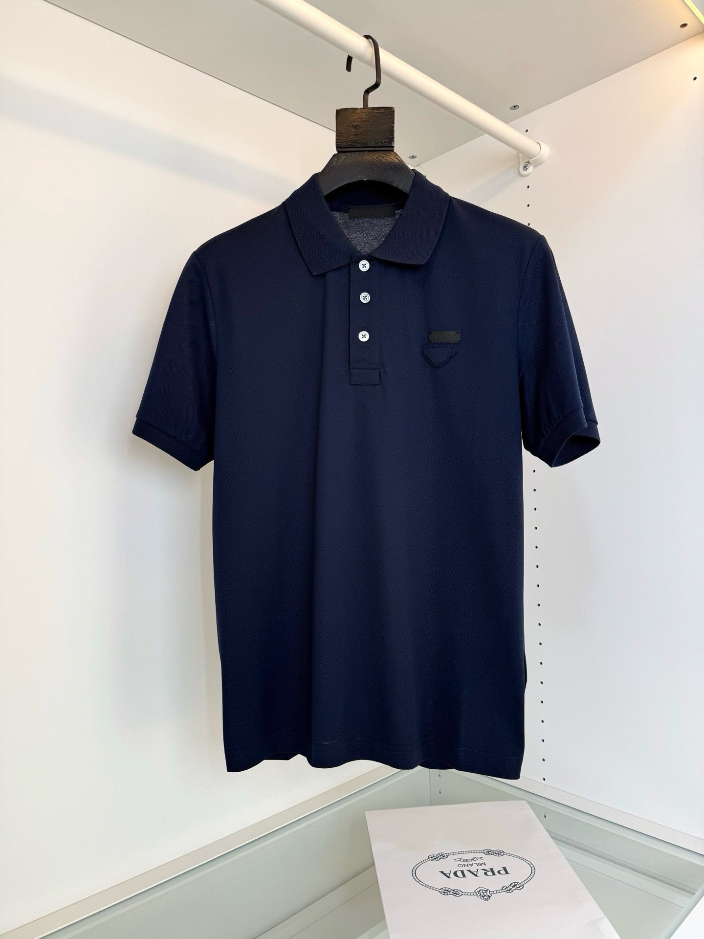 Black, White and Blue Polo - FashionHype.xyz