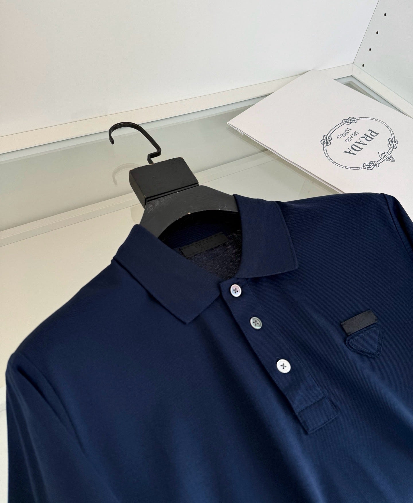 Black, White and Blue Polo - FashionHype.xyz