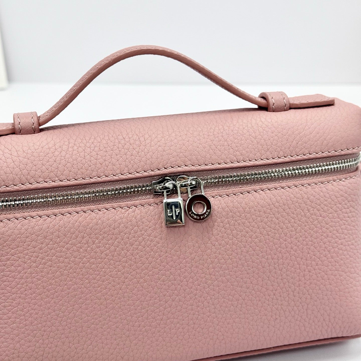 Pink, White, Off-white and Black Bag