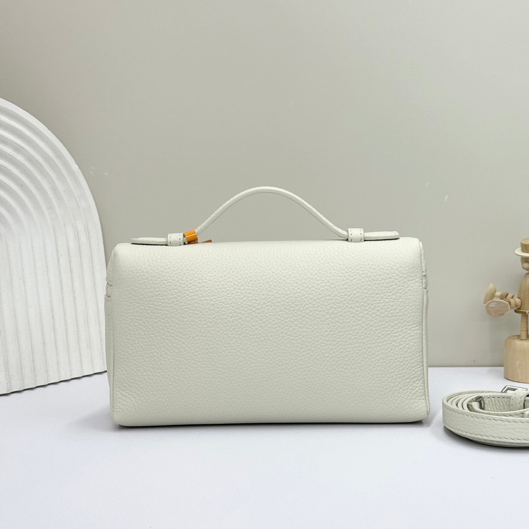 Pink, White, Off-white and Black Bag
