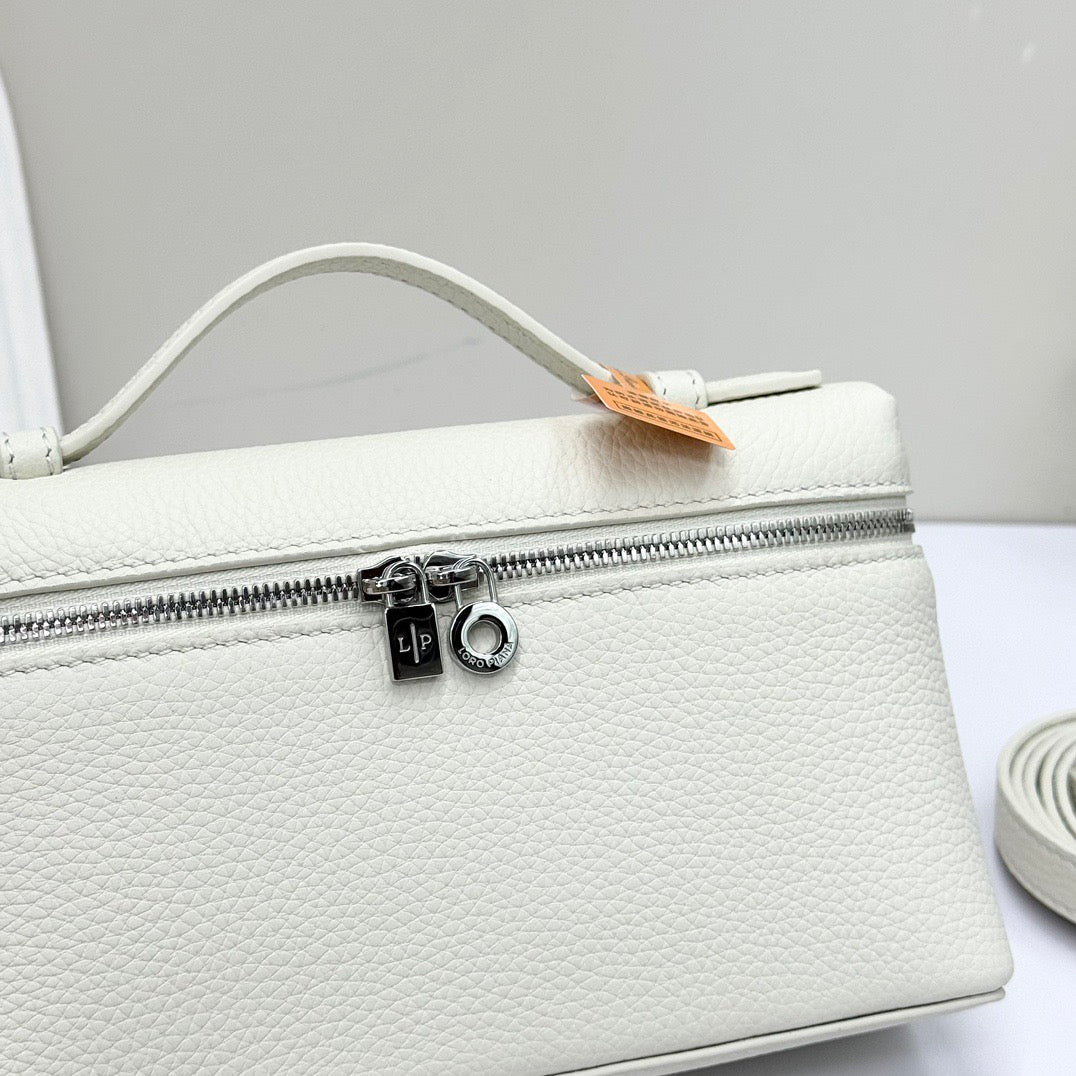 Pink, White, Off-white and Black Bag