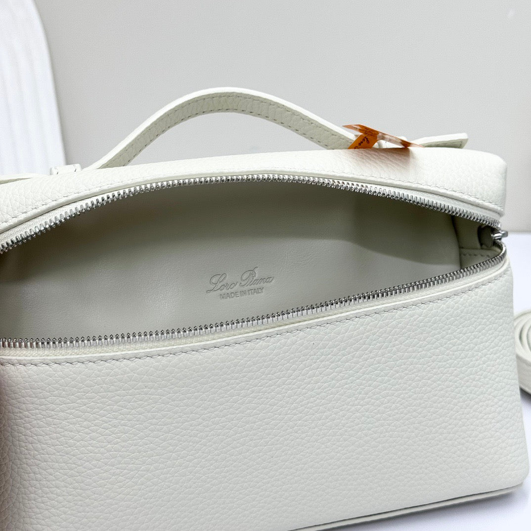 Pink, White, Off-white and Black Bag
