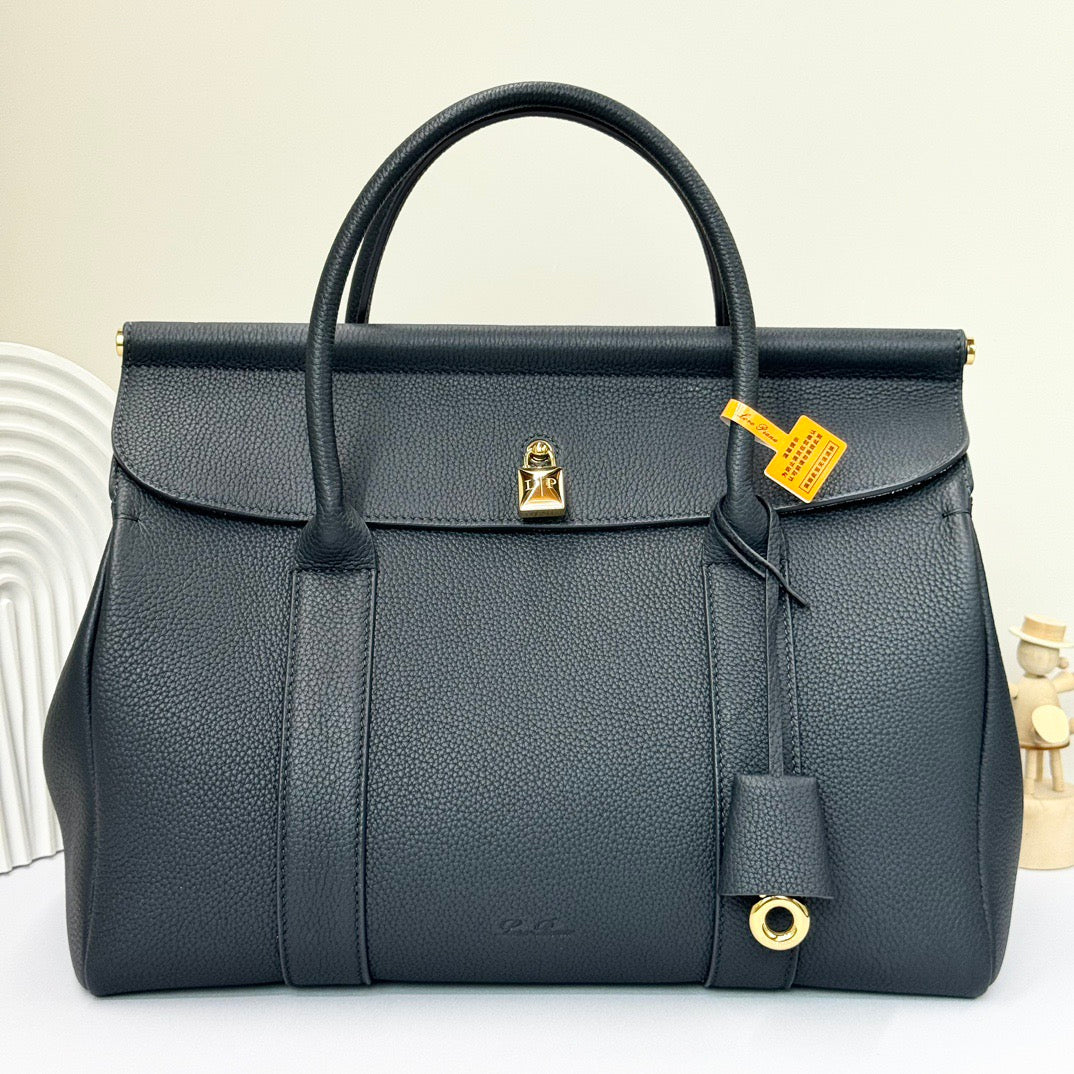 Black and Off-white Bag