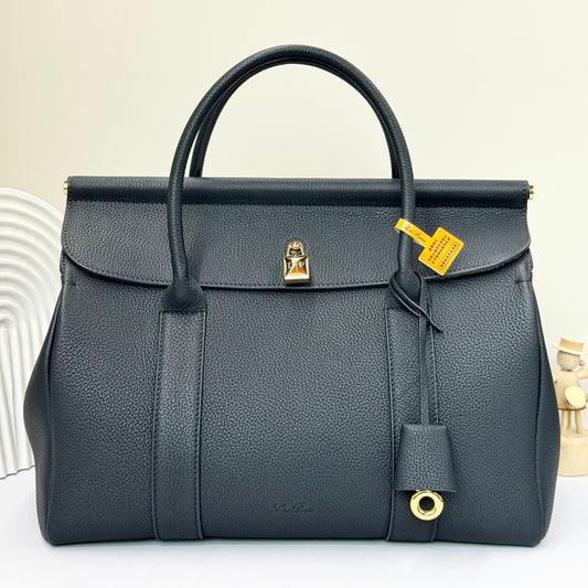 Black and Off-white Bag